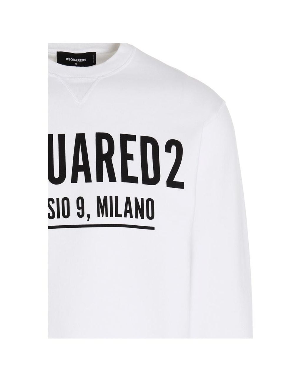 DSquared² White Logo Printed Sweatshirt for men