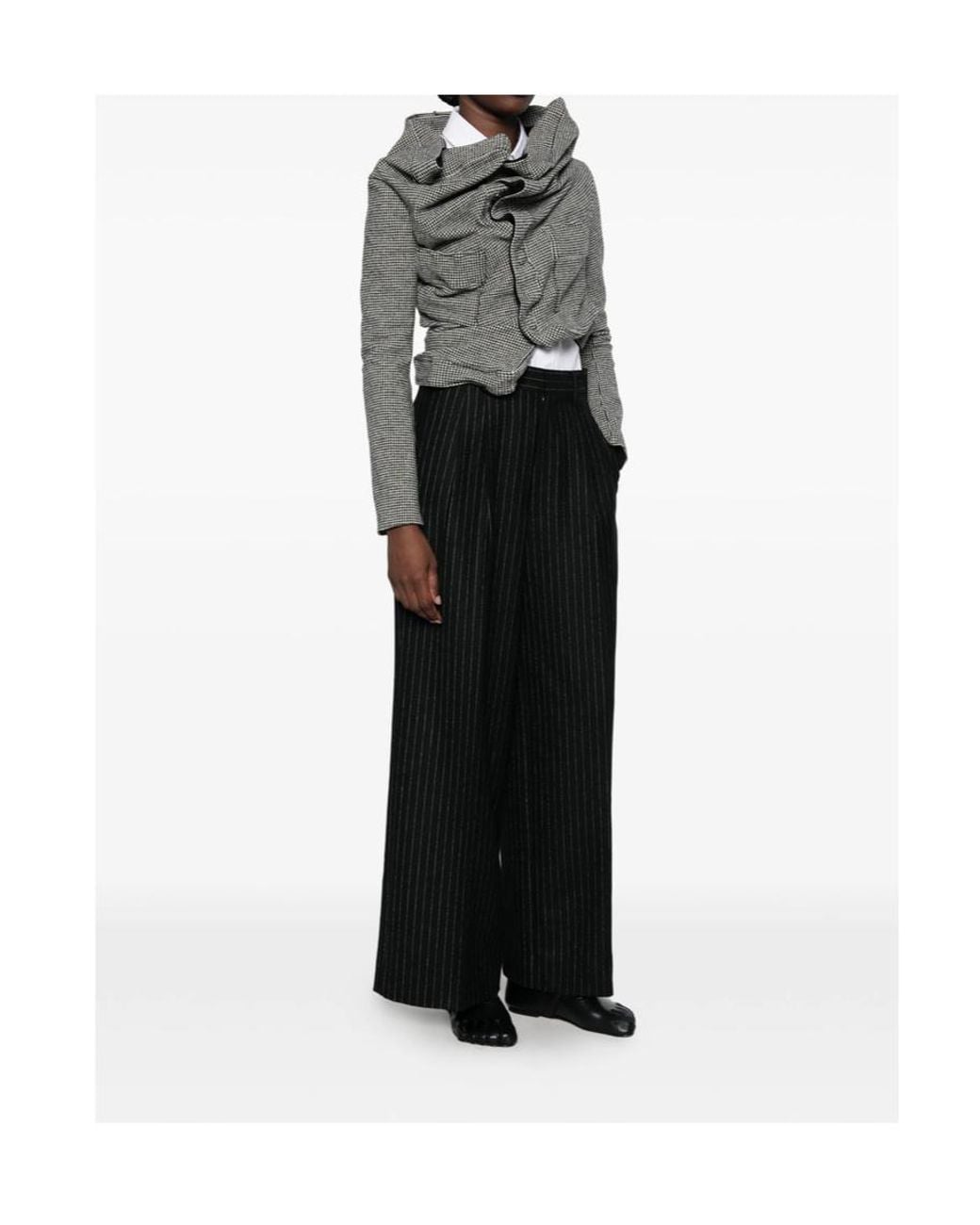 Junya Watanabe Gray Houndstooth Casual Jacket