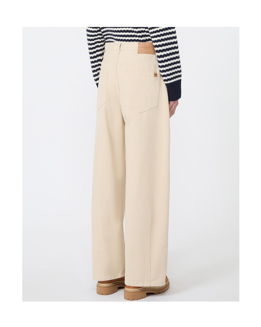 Weekend by Maxmara White Wkdordine Drill Trousers