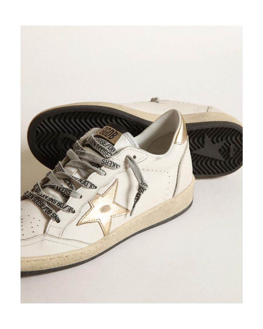 Golden Goose Deluxe Brand White Logo Patch Low-Top Sneakers