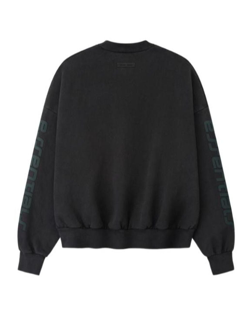Fear Of God Black Los Angeles Heavy Fleece Cropped Sweatshirt for men