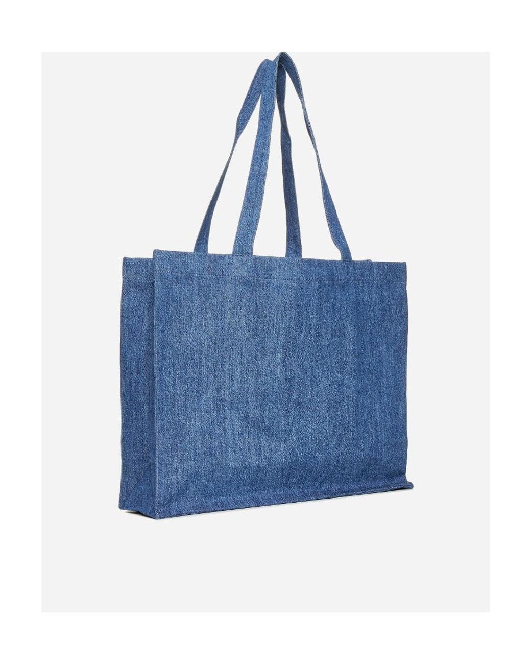 A.P.C. Blue Logo Tote Bag