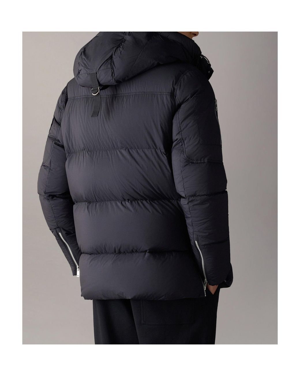 Moose Knuckles Black Long-Sleeved Down Jacket for men