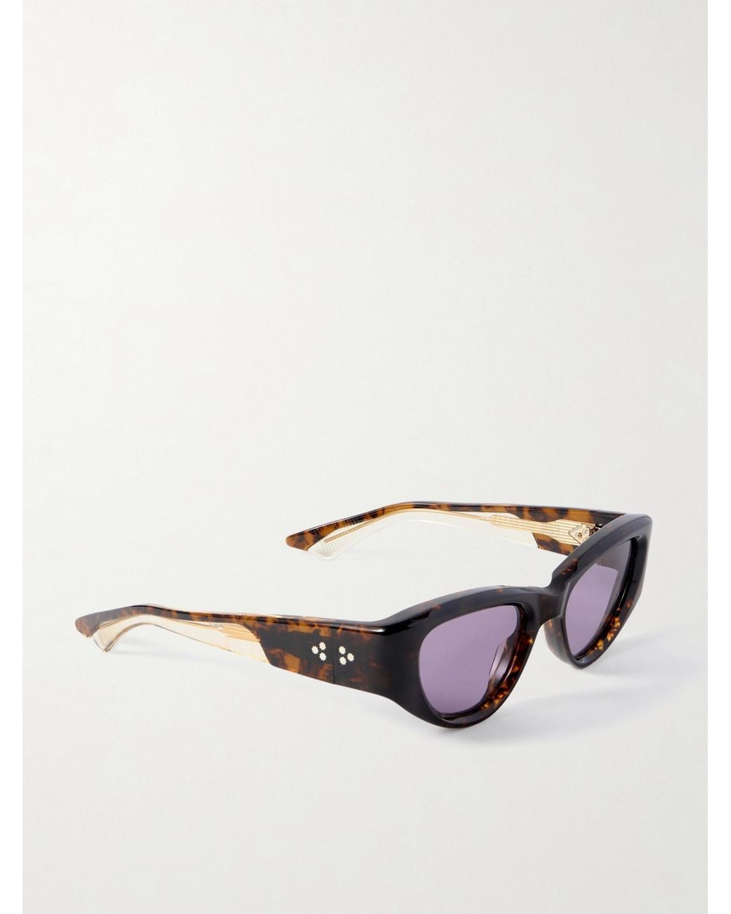 Jacques Marie Mage White D-Frame Sunglasses