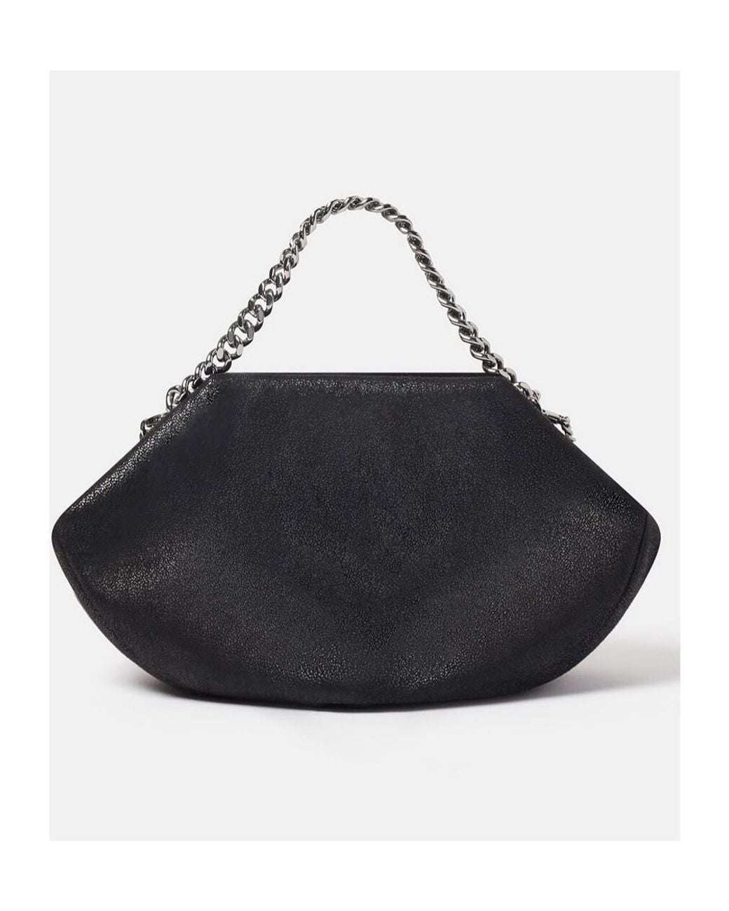 Stella McCartney Black Falabella Logo Charm Mini Tote Bag