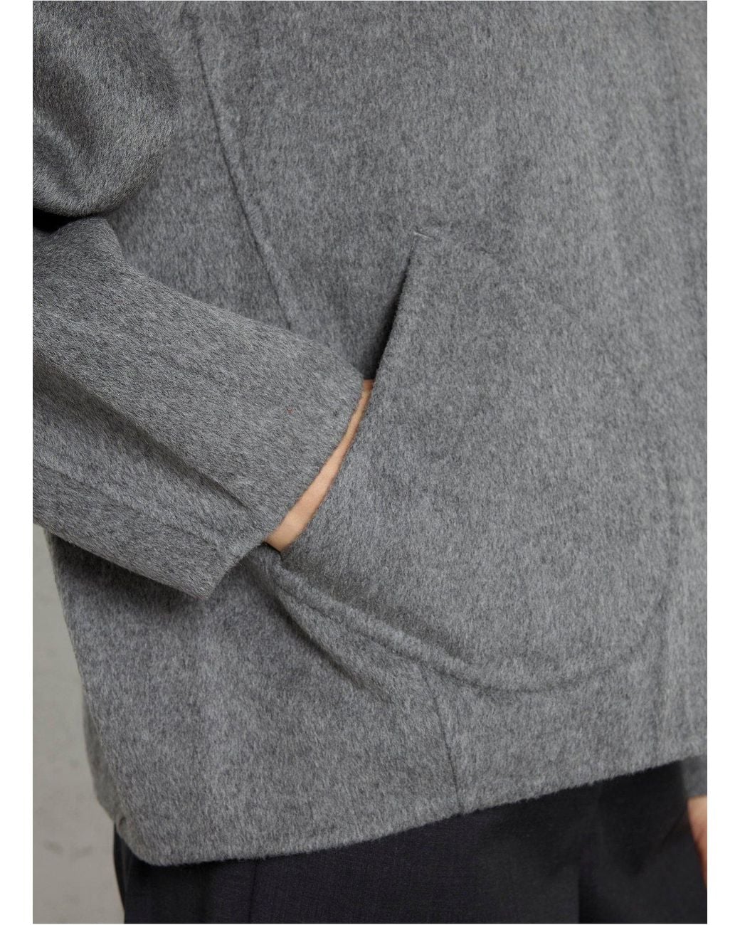 Soeur Gray Windsor Patch-Pocket Jacket