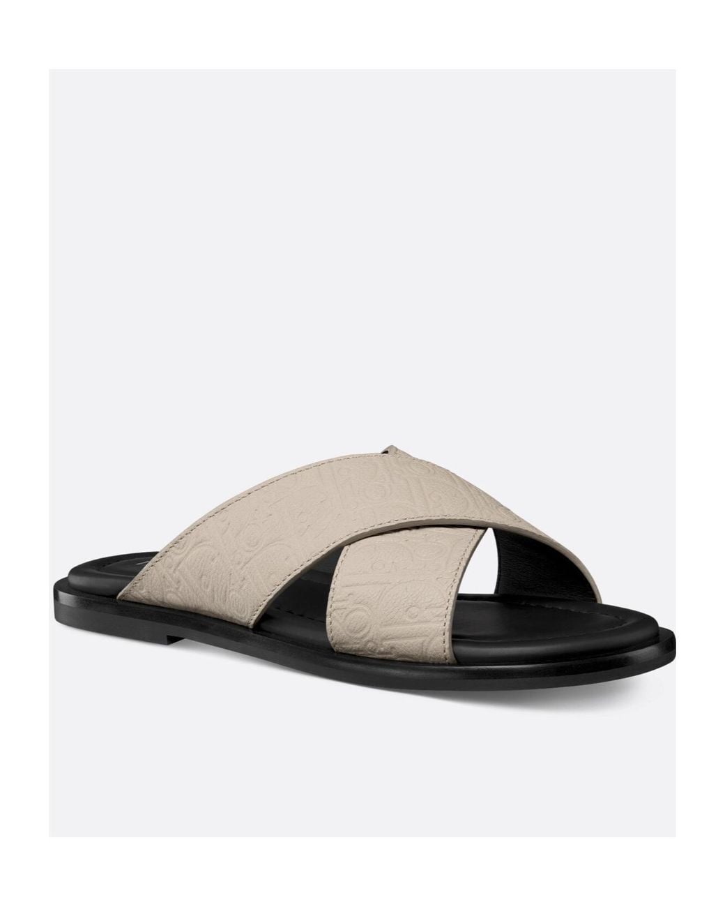 Dior White Homme Alias Slip-On Sandals for men