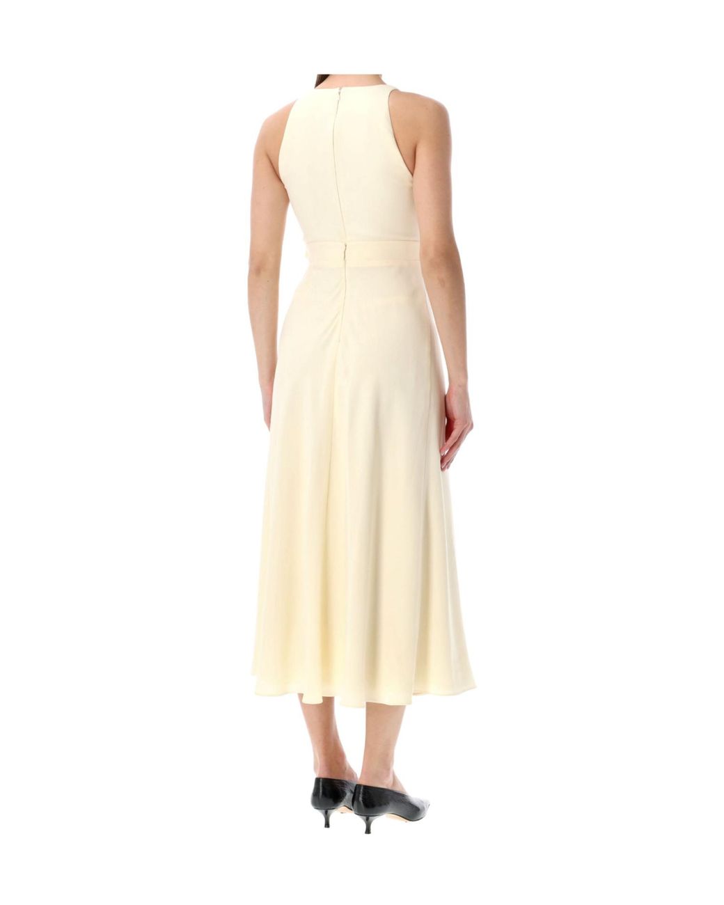 Givenchy Natural Gathered Waist Midi Dress