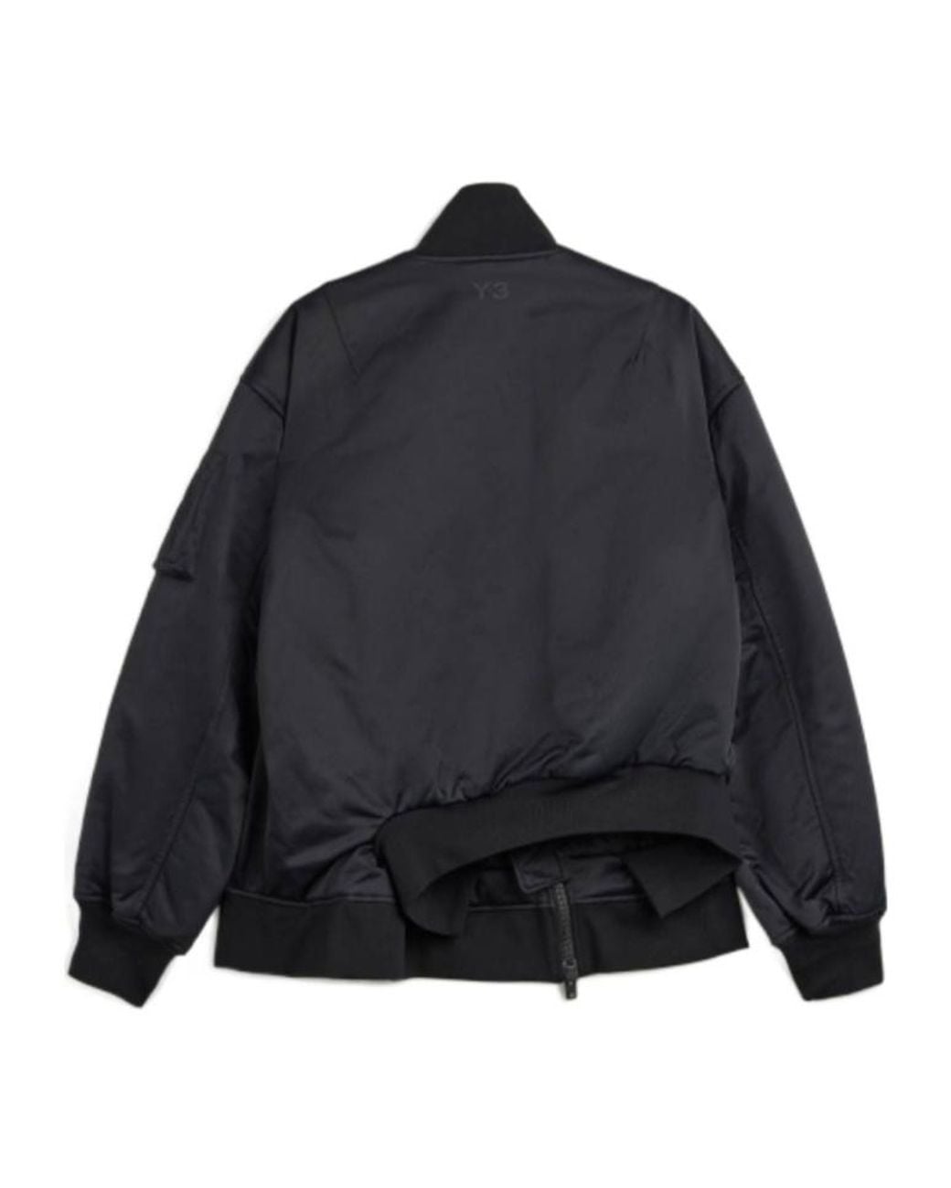 Y-3 Blue Zip-Up Bomber Jacket