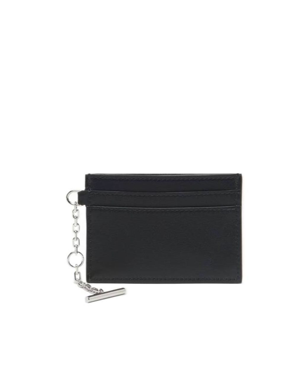 McQueen Black Sling Logo Plaque Card Holder
