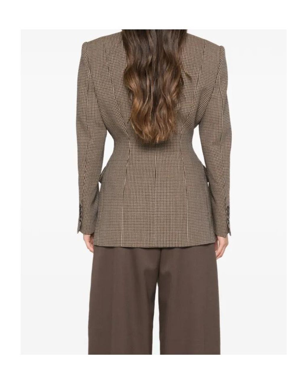 Seafarer Brown Kora Houndstooth Blazer