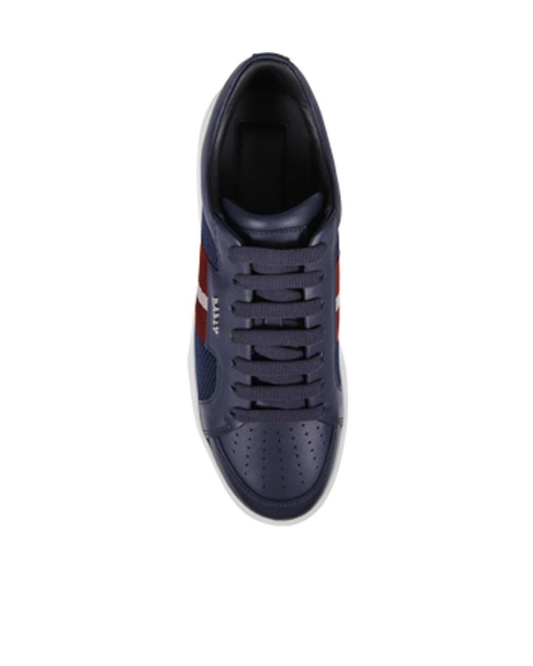 Bally Blue Stripe Detailed Lace-Up Sneakers for men