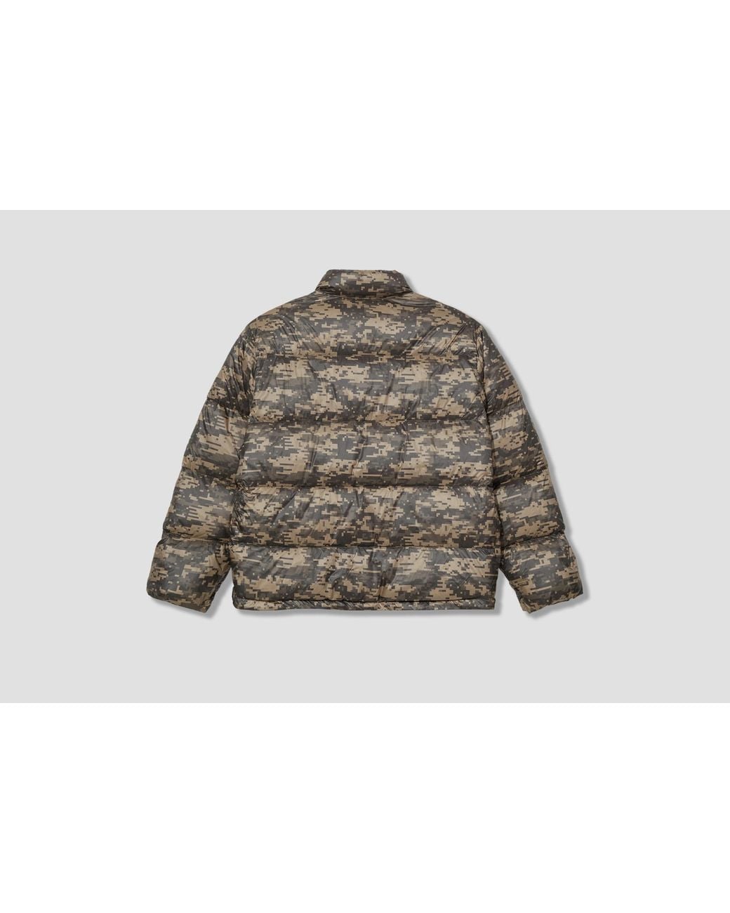 Stussy Green Long Sleeve Cotton Coat for men