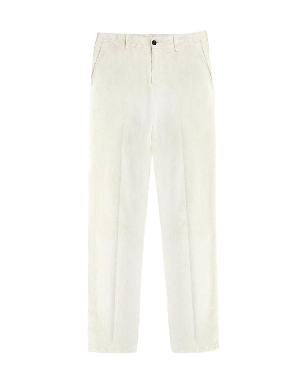Incotex White Slim-Fit Corduroy Pants for men
