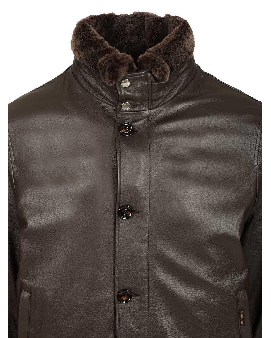Moorer Black Cleros Padded Bomber Jacket for men