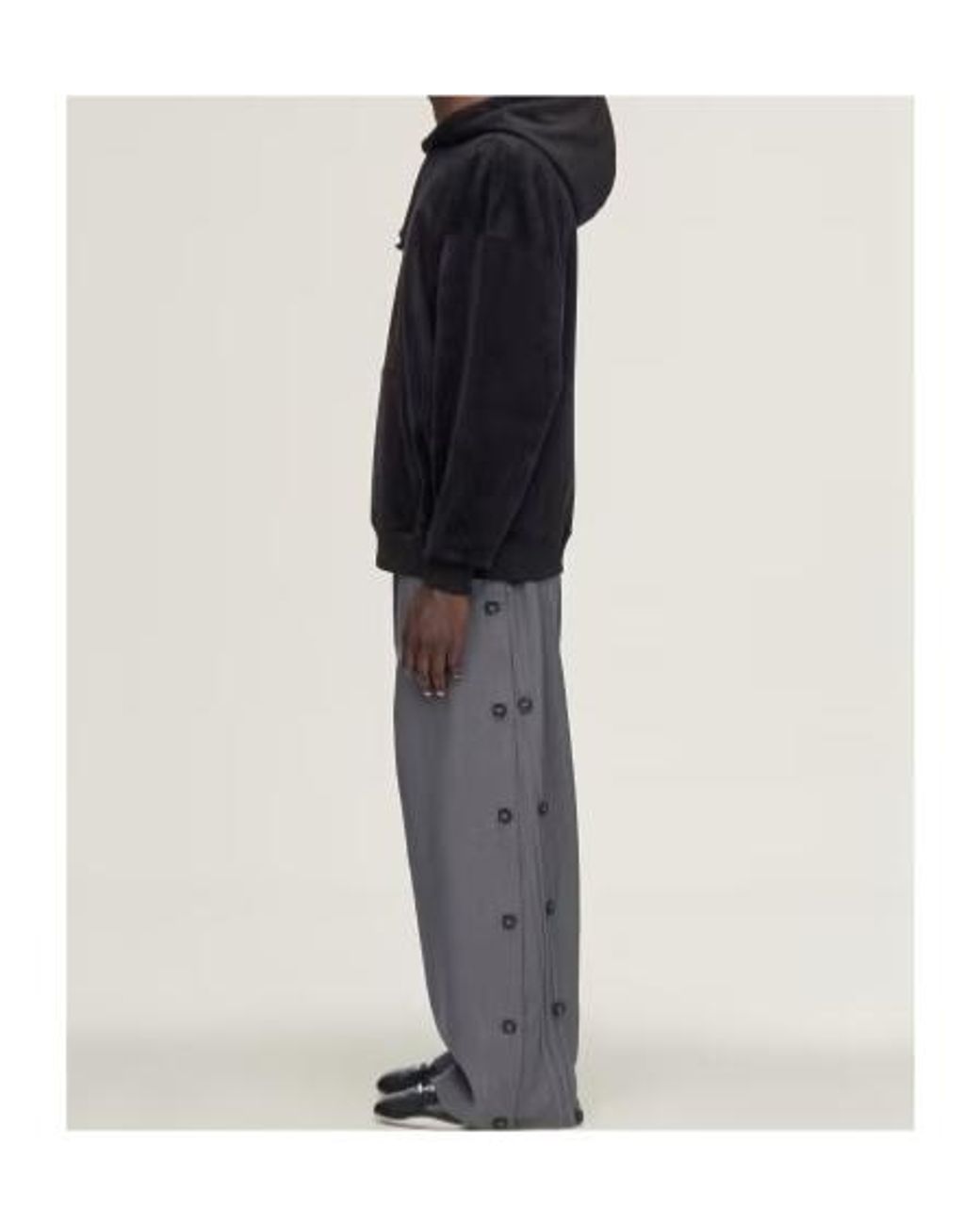 Y-3 Black Relaxed Logo Hoodie for men