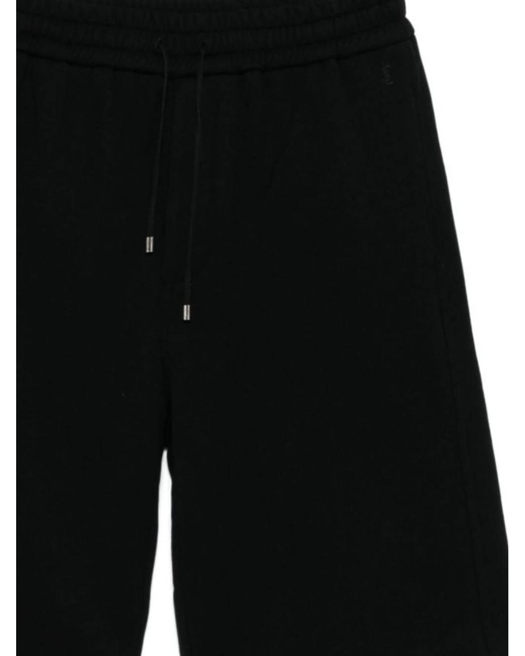 Saint Laurent Black Cassandre Bermuda Shorts for men