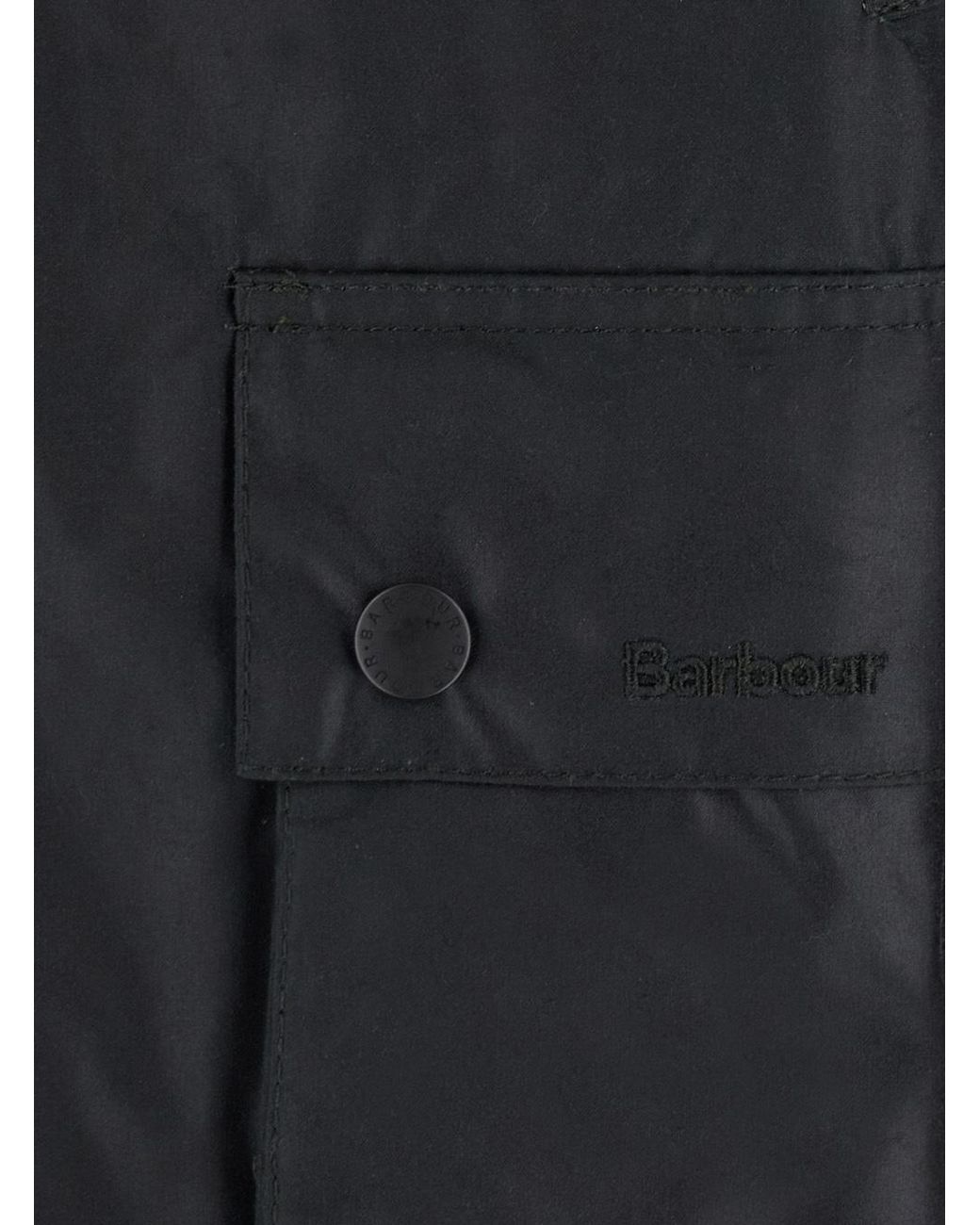 Barbour Black Ashby Wax Jacket for men