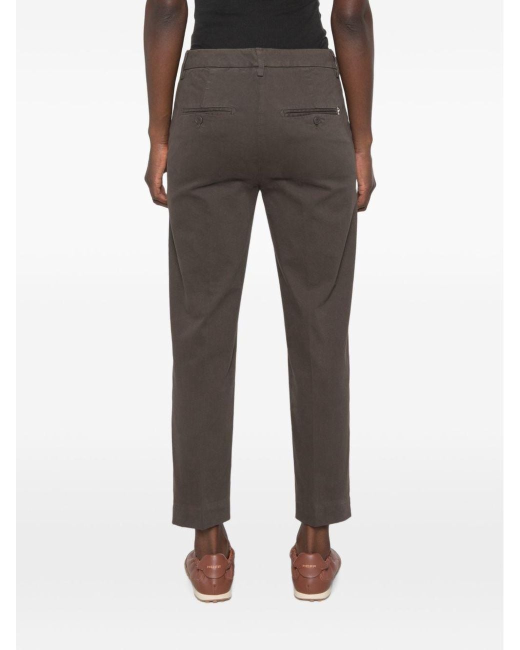 Dondup Gray Nima Buttoned Trousers