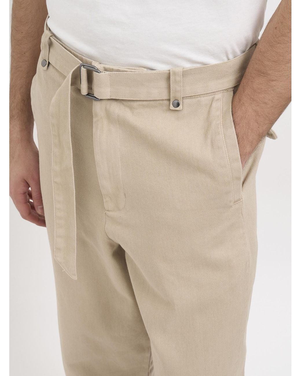 Entire studios Natural Belted Casual Trousers for men