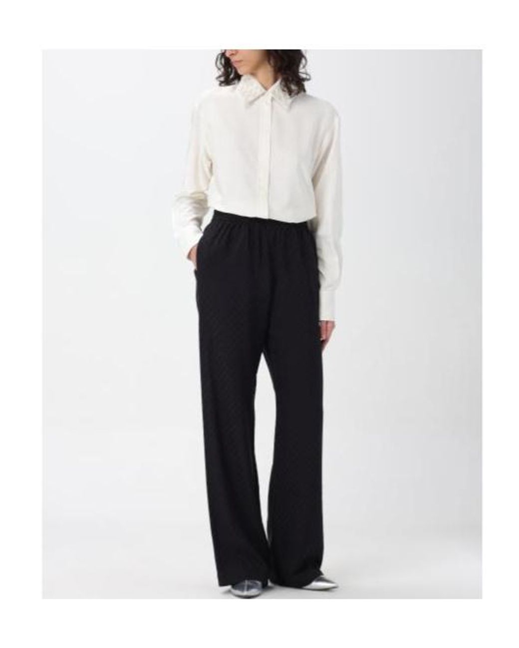 Golden Goose Deluxe Brand White Long Sleeved Embellished Shirt