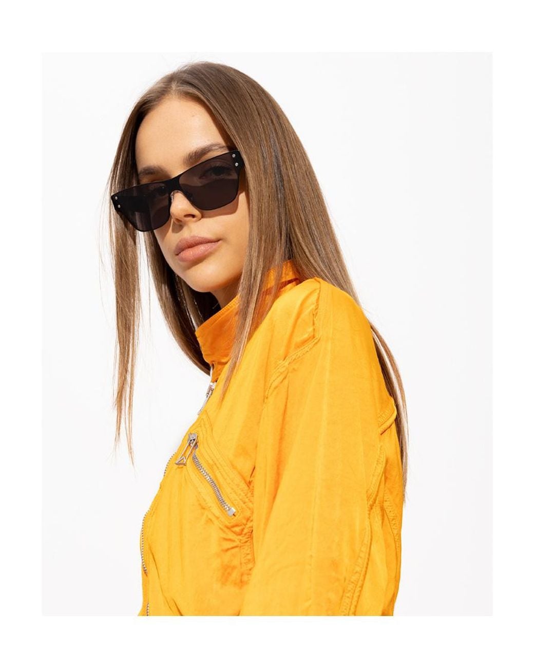 Bottega Veneta Multicolor Eyewear Rectangular Frame Sunglasses