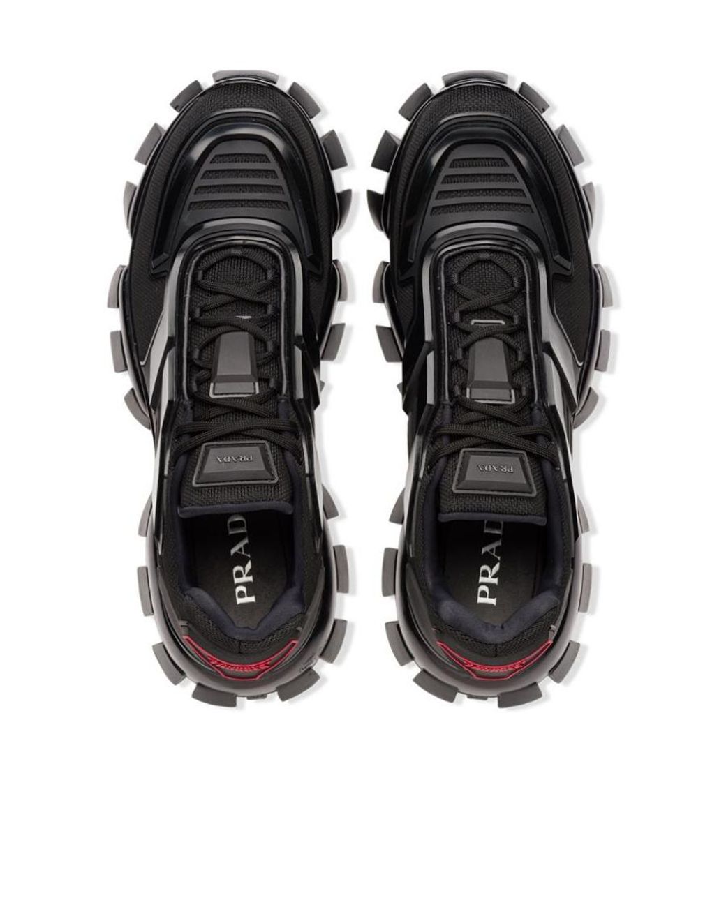 Prada Black Cloudbust Thunder Technical Fabric Sneakers for men