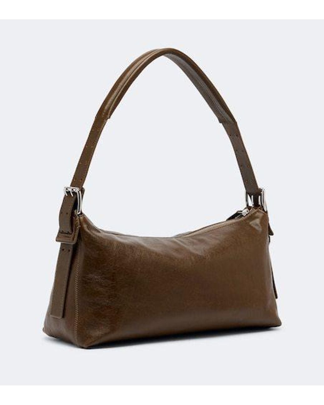 Lemaire Brown Small Leather Shoulder Bag