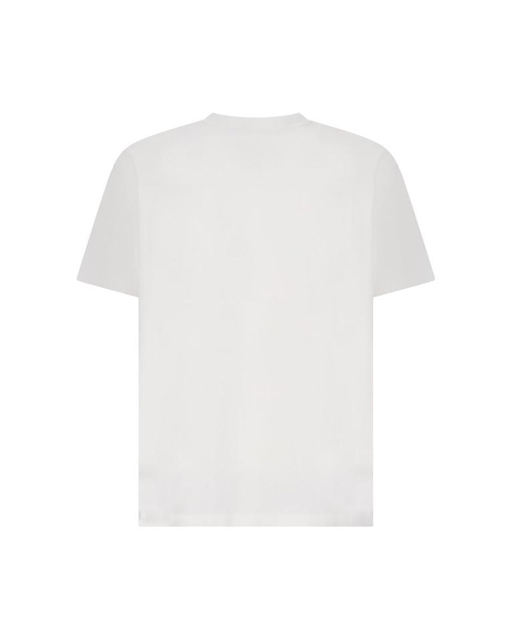 Givenchy White Logo Patch Crewneck T-Shirt for men