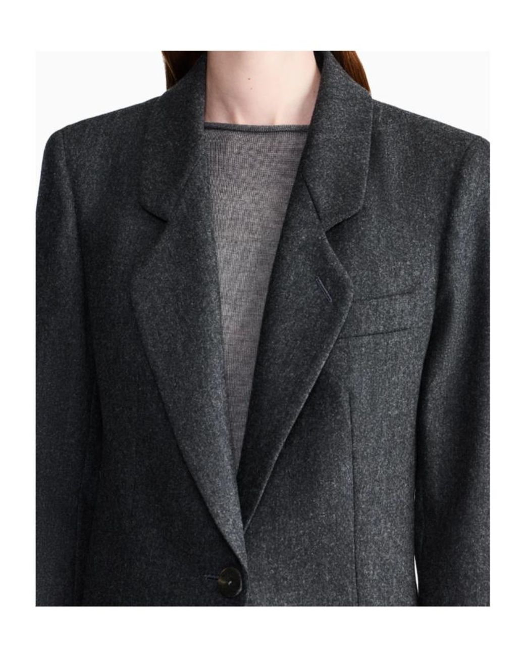 Giorgio Armani Blue Single-Breasted Blazer