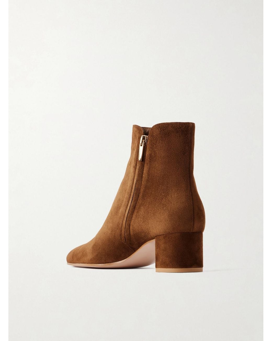 Gianvito Rossi Brown 55 Suede Ankle-Boots