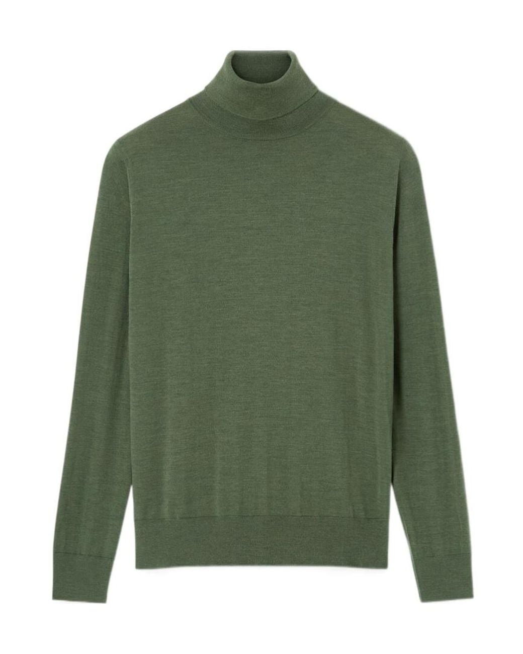 Loro Piana Green Turtleneck for men