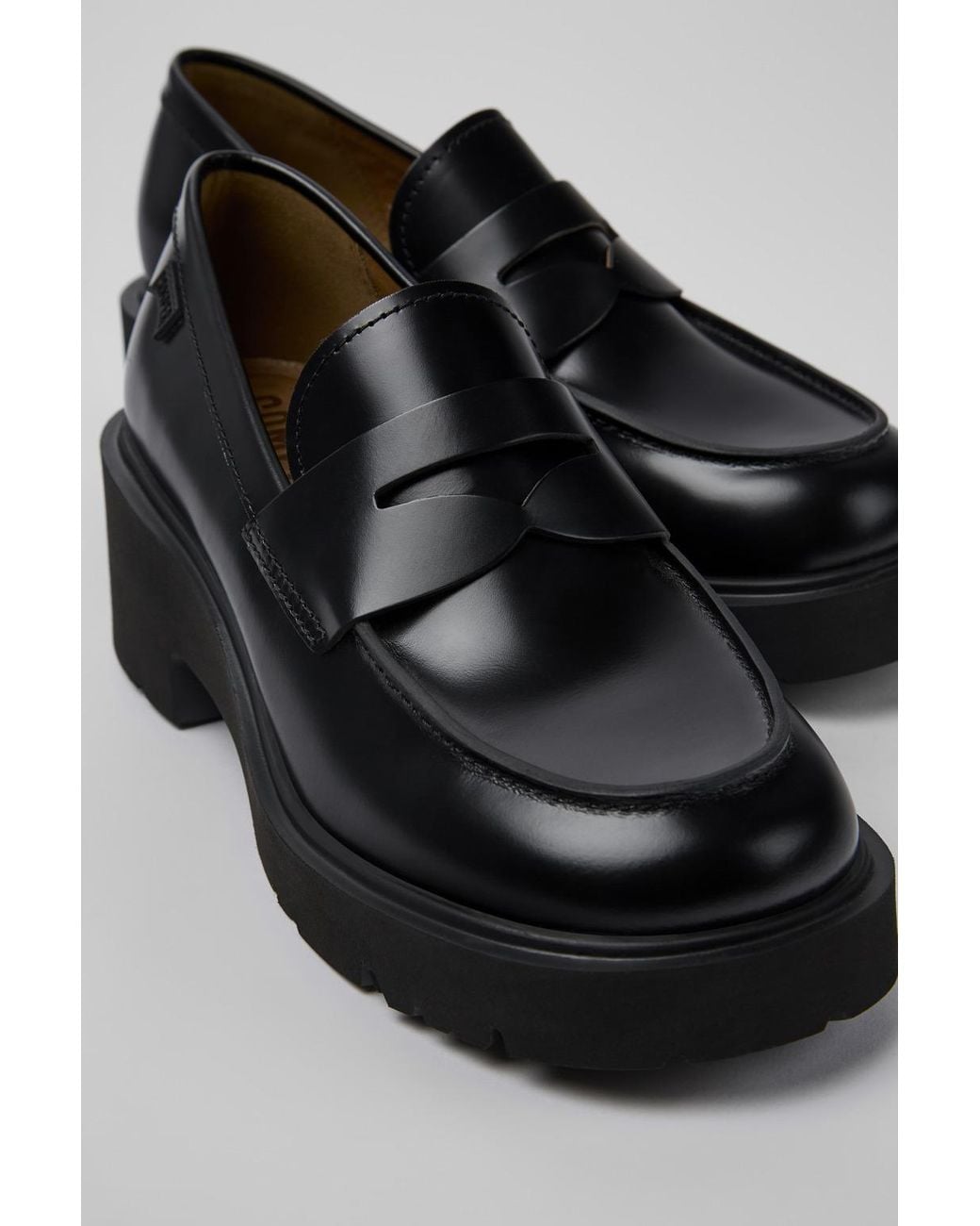Camper Black Twins Loafers