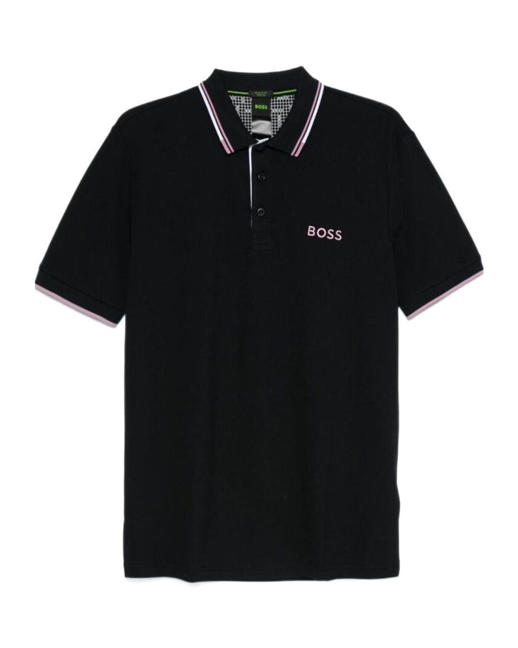 Boss Black Boss Logo Embroidered Short-Sleeved Polo Shirt for men
