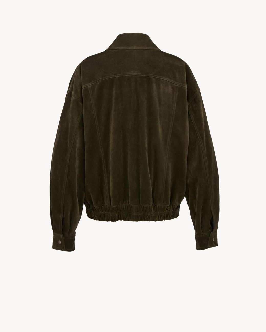 Saint Laurent Green Zip-Up Bomber Jacket for men