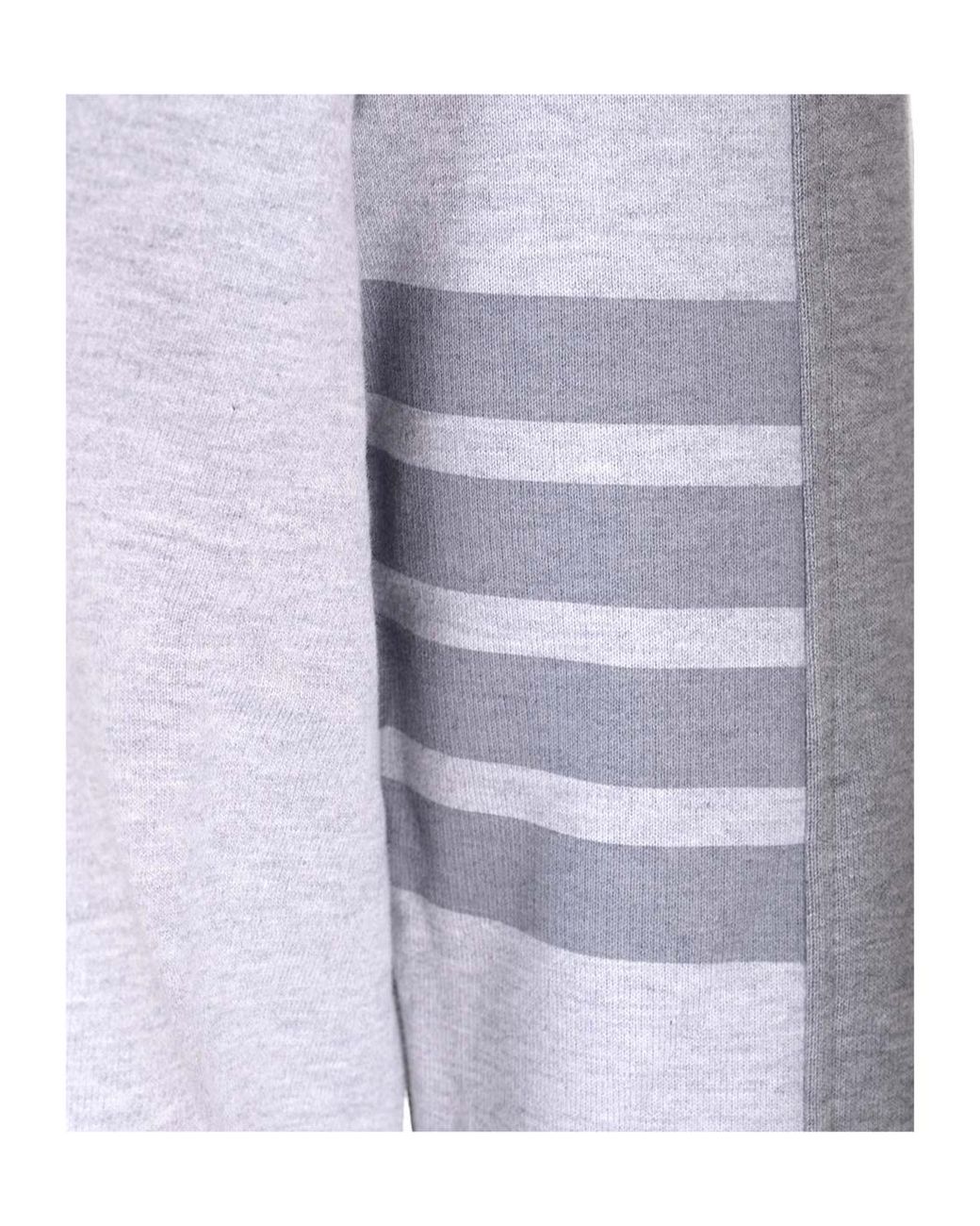Thom Browne Blue 4-Bar Striped Crewneck Sweatshirt for men