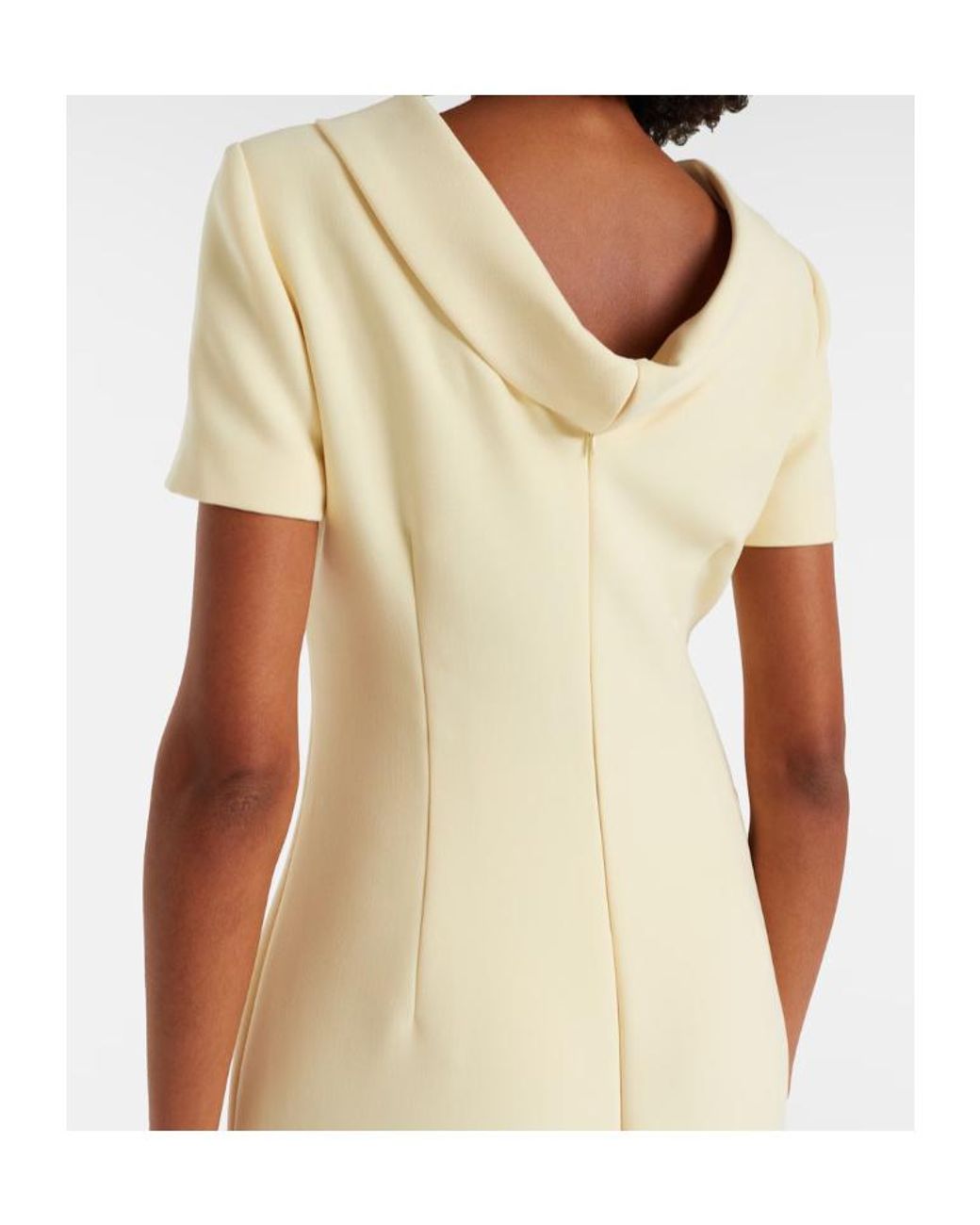 Roland Mouret White Crêpe Gown