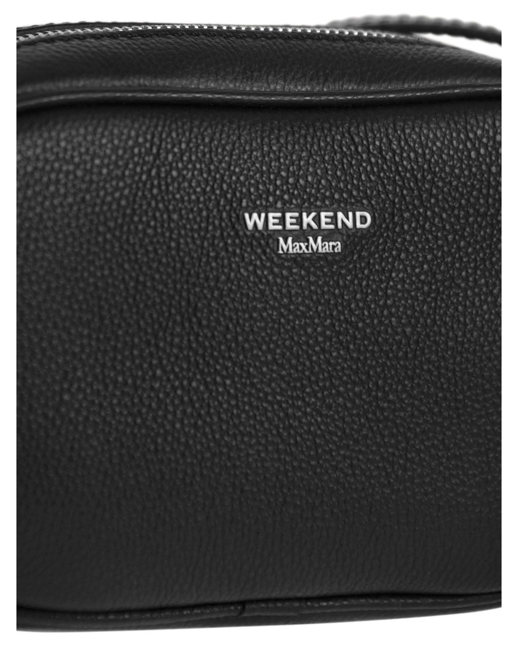 Weekend by Maxmara Black Wkasnob Logo Stamp Crossbody Bag