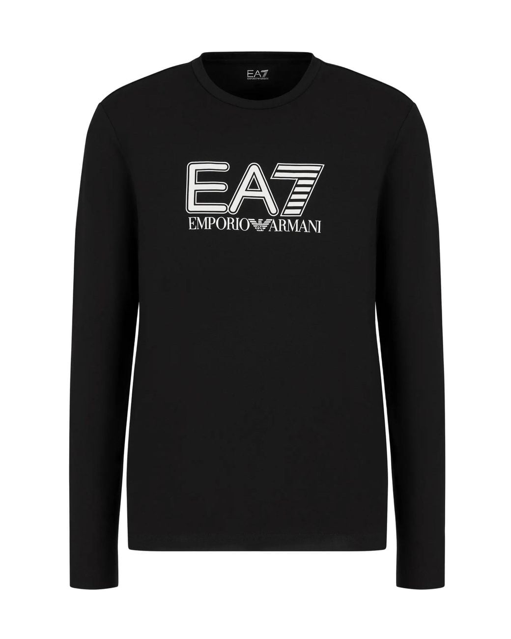 EA7 Black Long-Sleeved T-Shirt for men