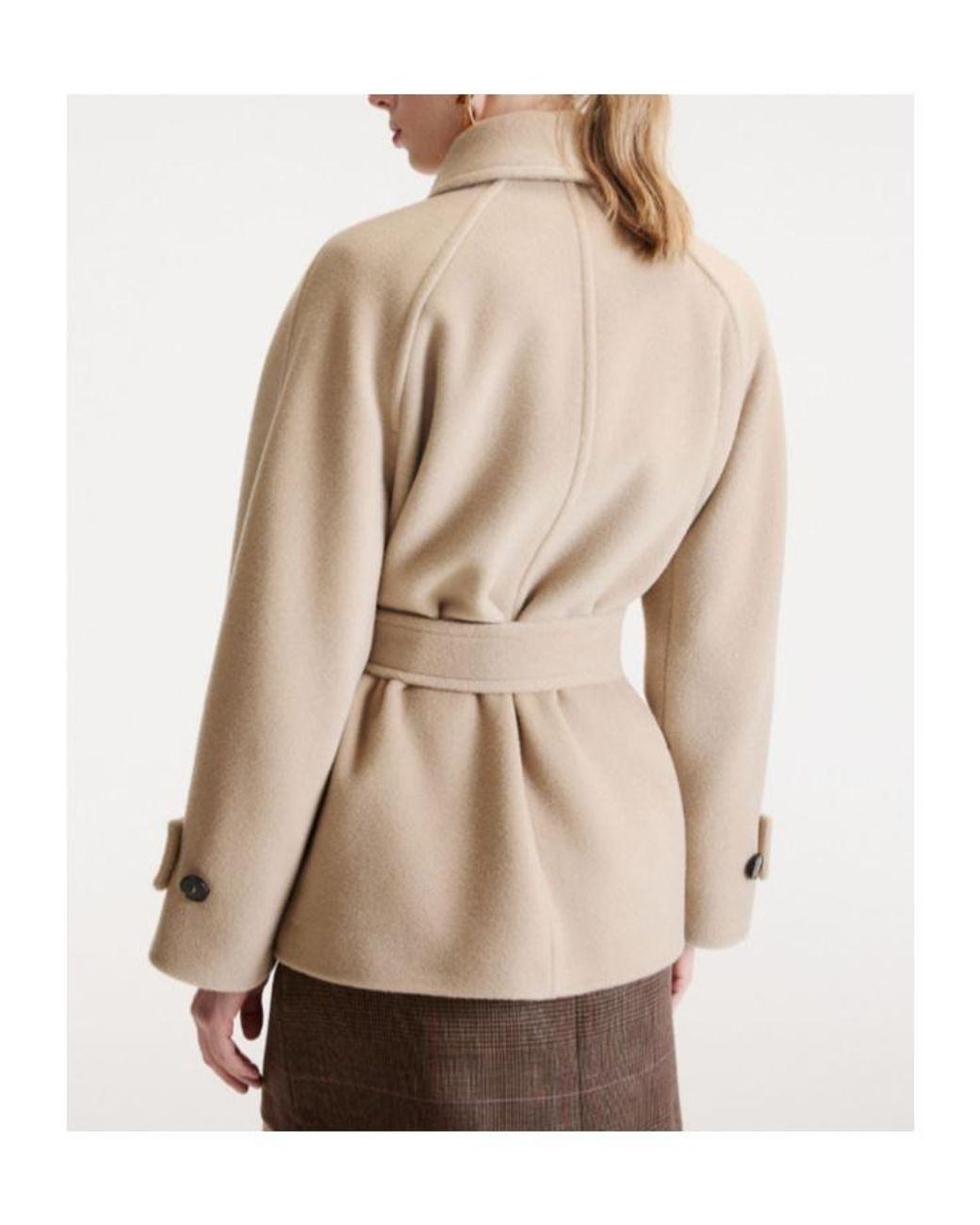 Marella Natural Beaver Kimono Jacket