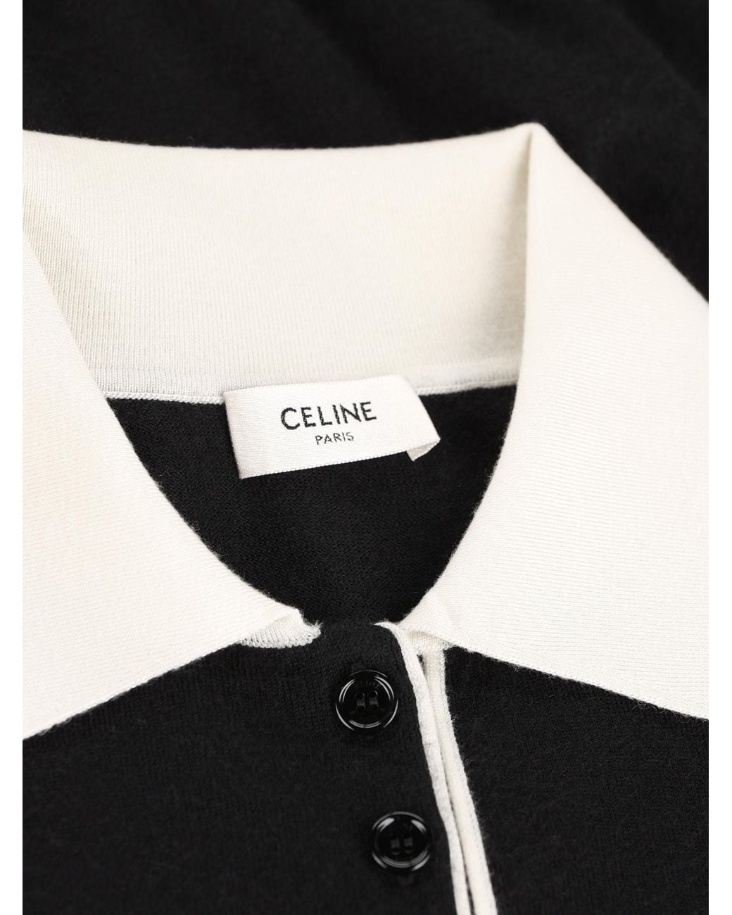 Céline Blue Polo Sweater