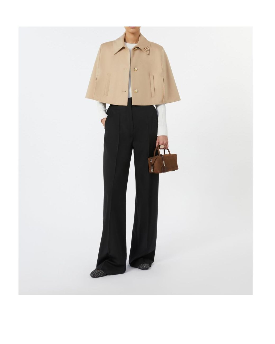 Max Mara Brown Holdall Mini Shoulder Bag
