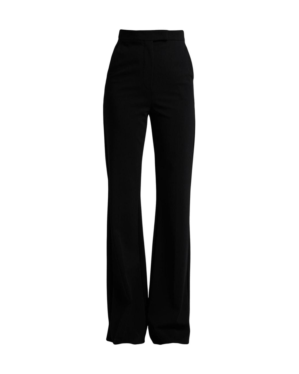 Max Mara Black Solid Color Flared Pants