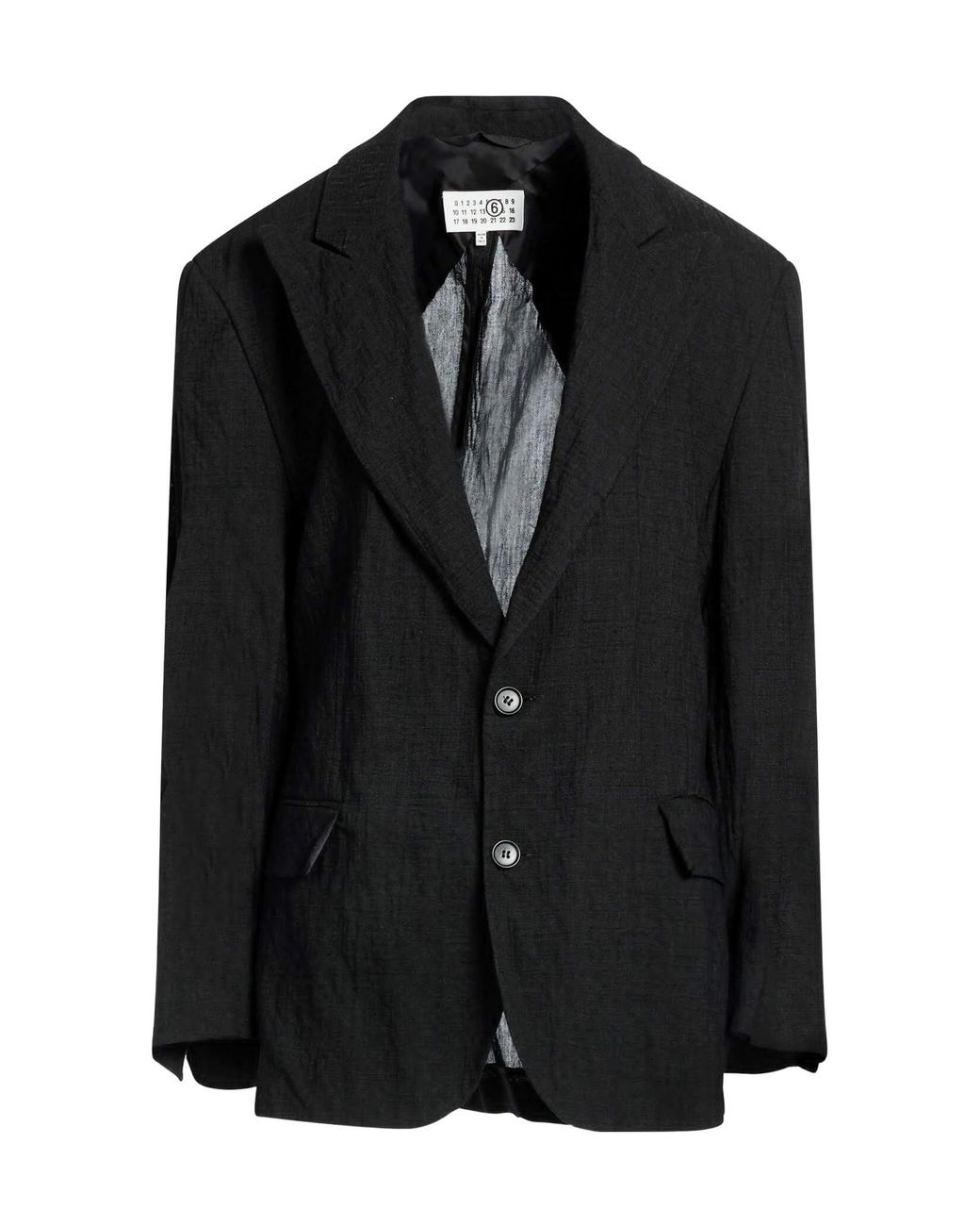 MM6 by Maison Margiela Black Minimalist Blazer