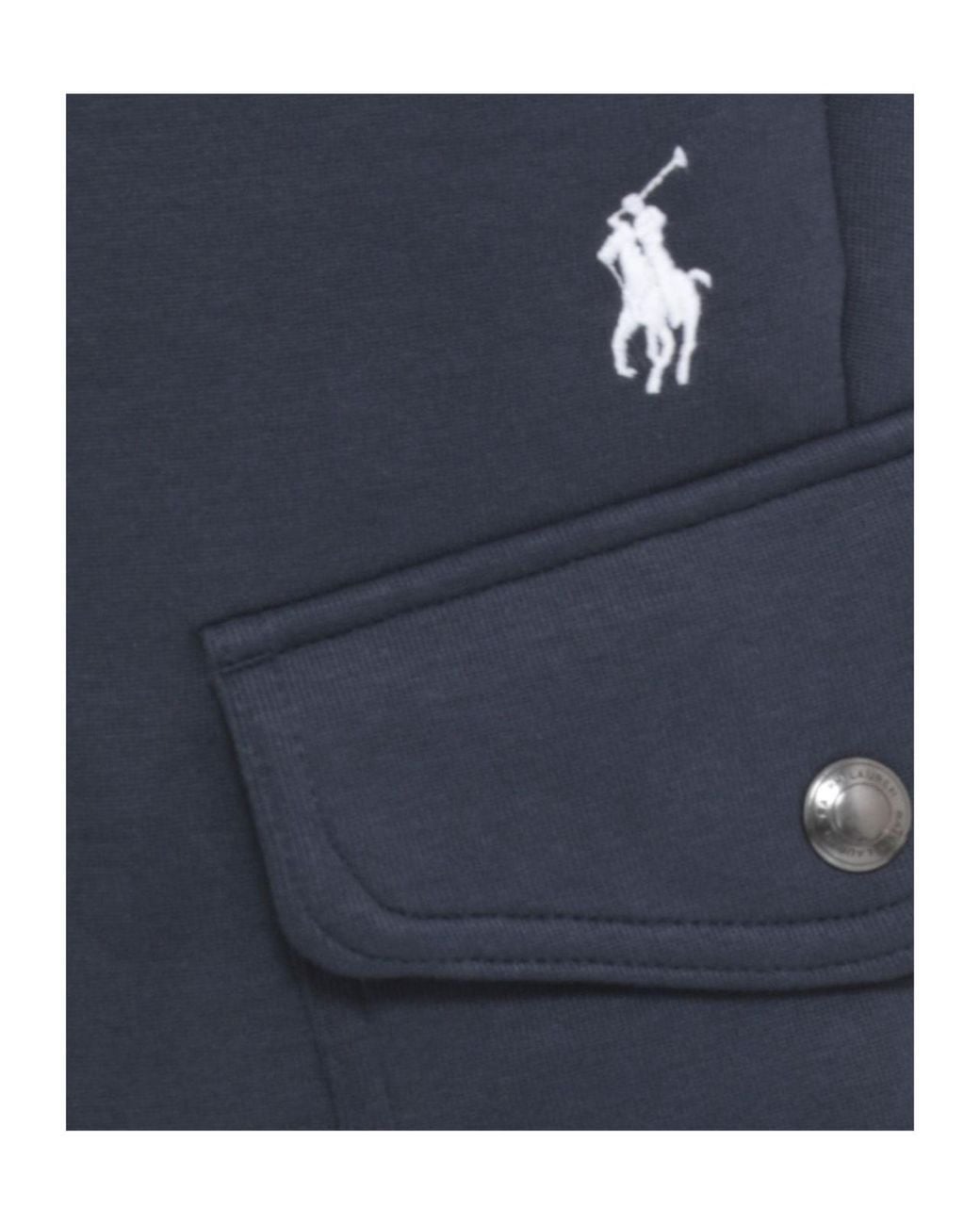 Polo Ralph Lauren Blue Ralph Lauren Drawstrings Cargo Sweatpants for men