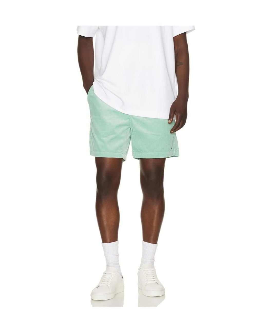 Polo Ralph Lauren Green Drawstring Corduroy Shorts for men
