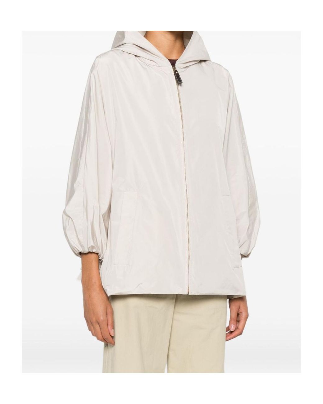 Max Mara White Long-Sleeved Casual Jacket