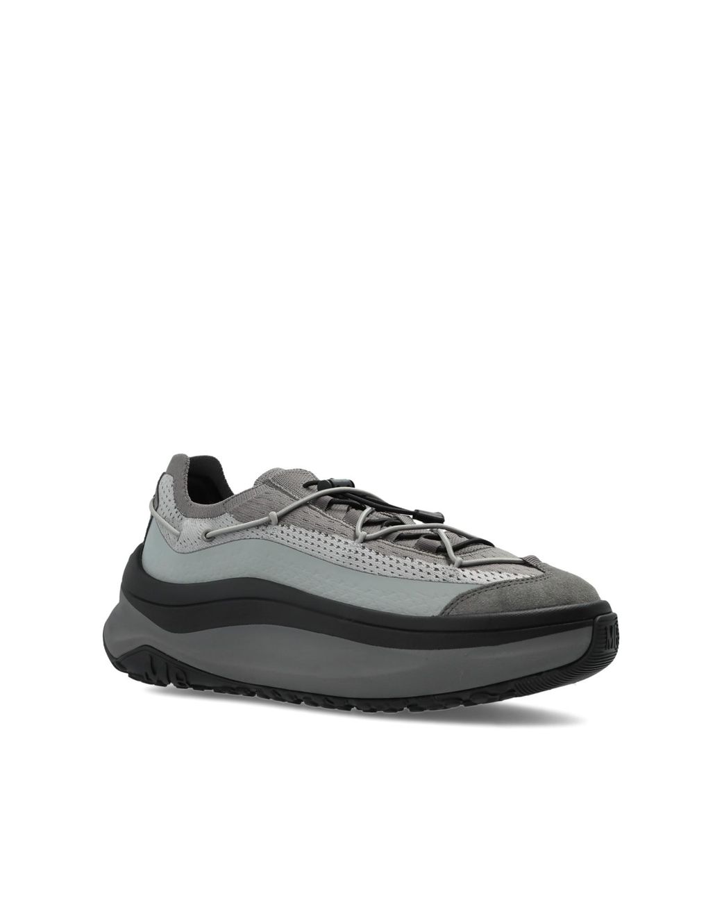Moon Boot Gray Knitted Moon247 Low Top Sneakers