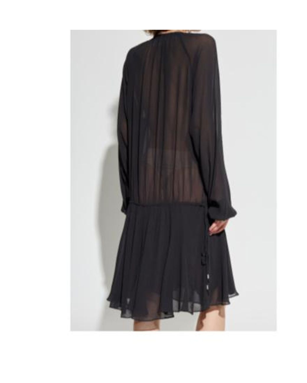 Isabel Marant Black Transparent Dress "Bess"
