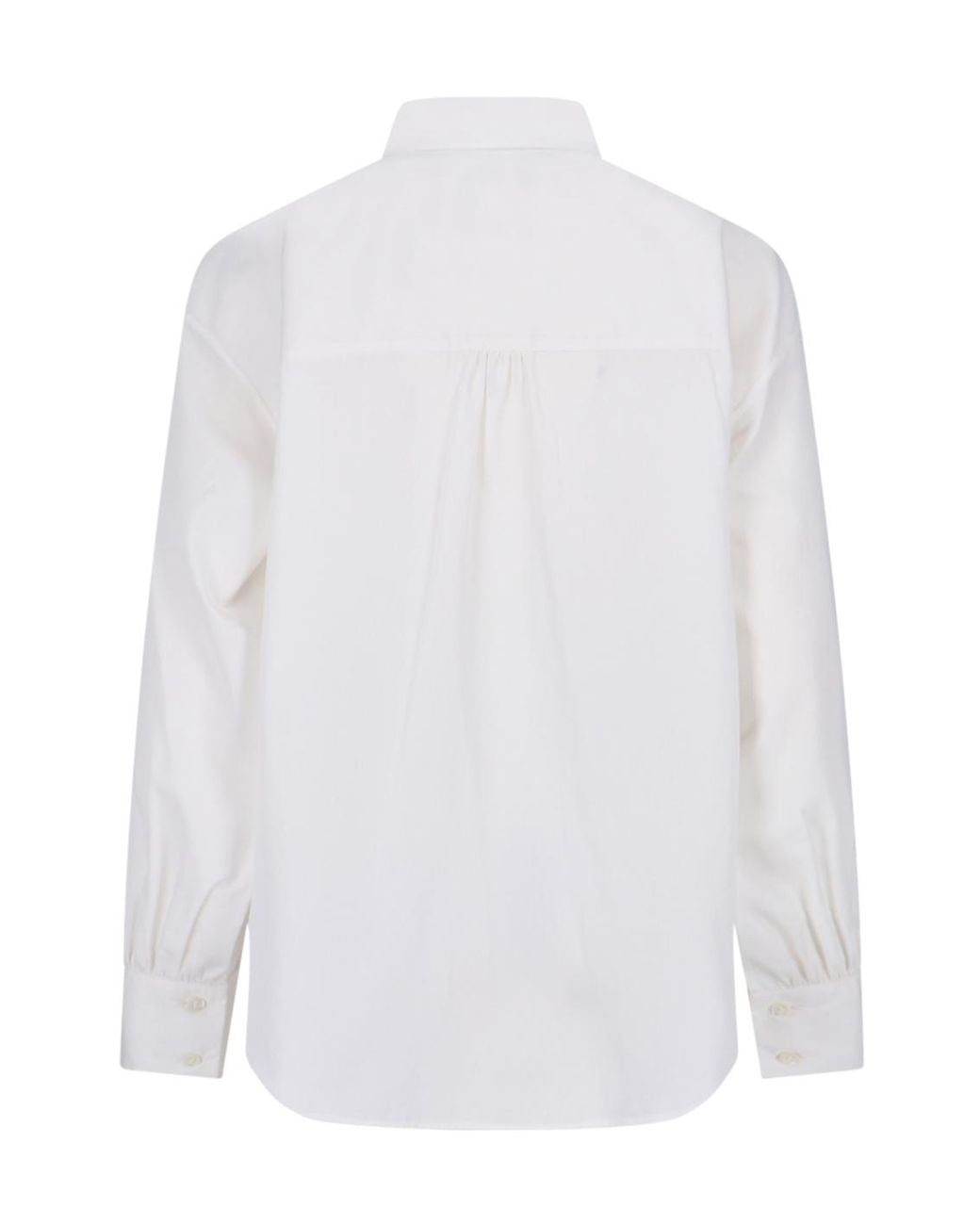 Aspesi White Long-Sleeved Button-Up Shirt
